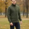 Mens-Casual-Slim-Full-Zip-Thick-Knitted-Cardigan-Sweaters-with-Pockets-brown-02 full zip knit sweater men's casual