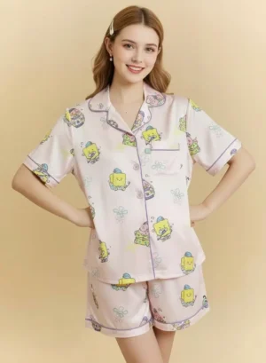 Comfortable-and-skin-friendly-cotton-sleepwear-for-women. Perfect for Cozy Evenings at Home
