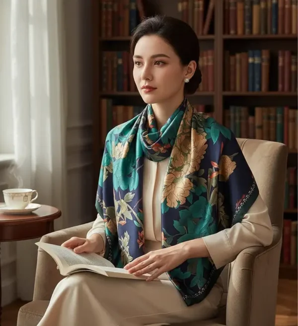 Pure Silk Scarf For Women-Frictionless Silk-Timeless Elegance