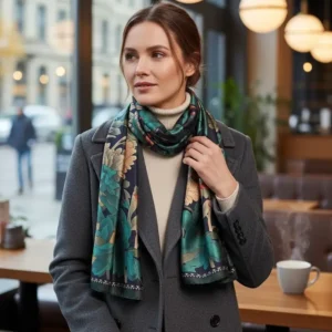 lightweight pure silk scarf