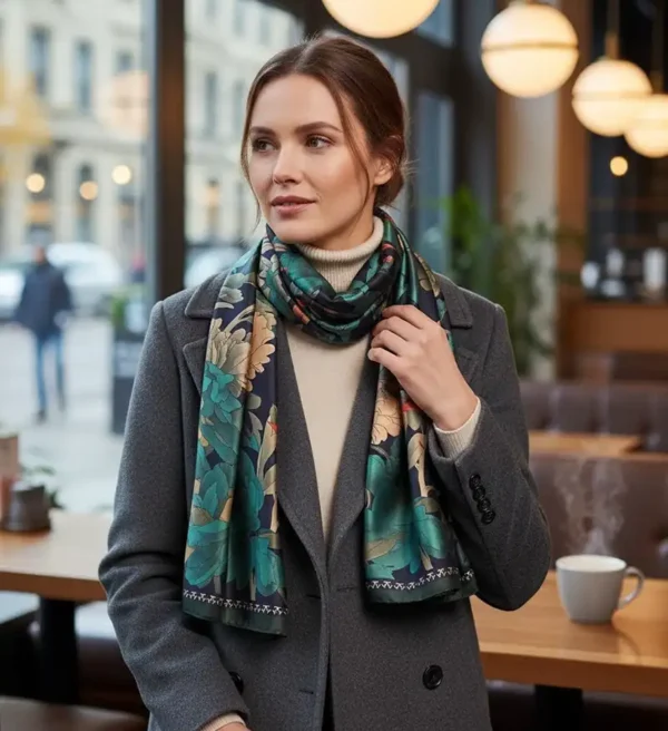 lightweight pure silk scarf